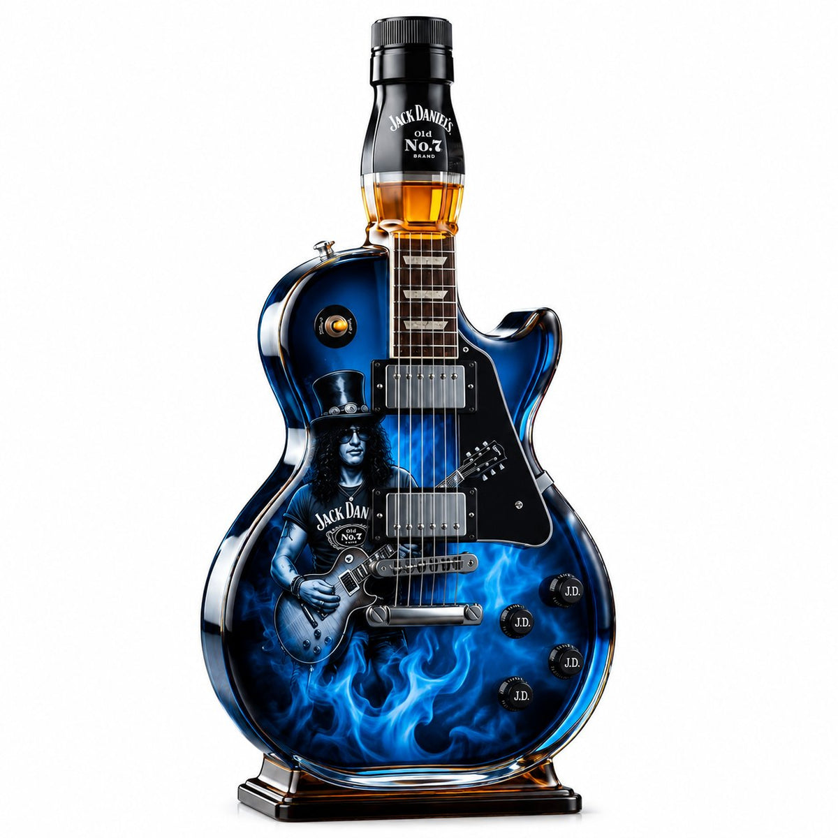 couleur Design B — Guitar Whisky Karaffel – samlerkaraffel i guitarform med gratis påfyldningstragt
