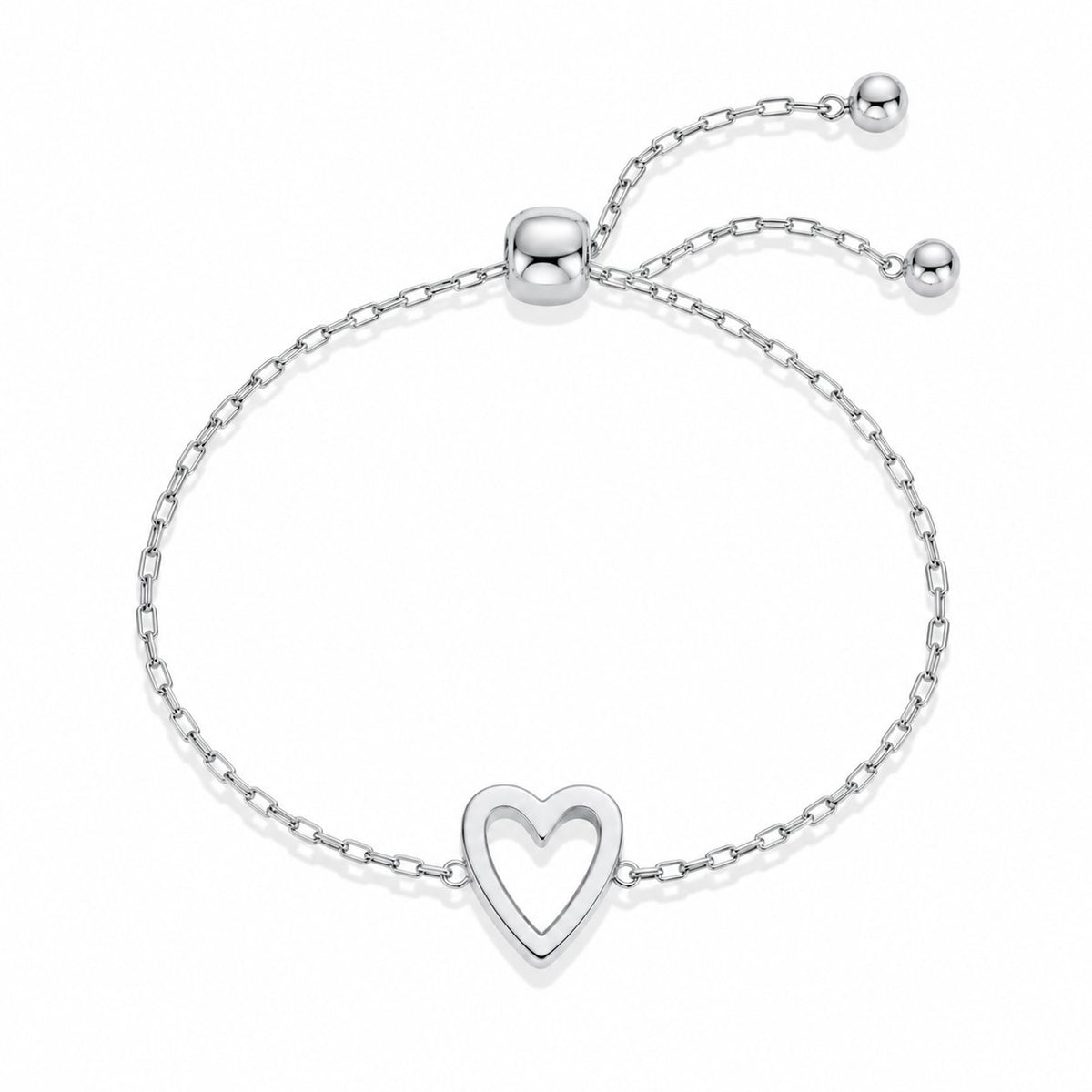 couleur Sølv — Hjertebånd™ – Mor & Datter Armbånd (2 stk.)