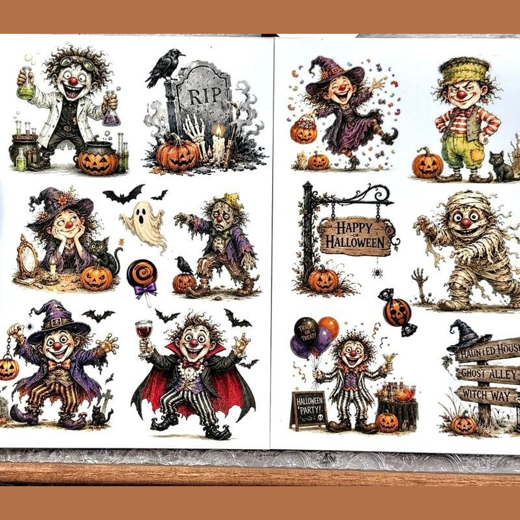 packshot — SpookyRub™ Halloween Overføringsklistermærker – Uden Bobler