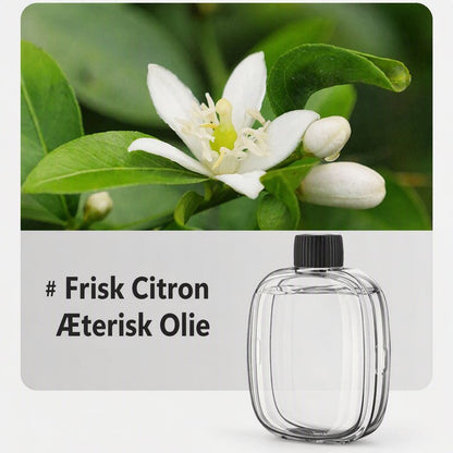 couleur Æterisk olie af frisk citron — AromaPuff™ Automatisk Duftspreder – Genopladelig, til Væg eller Bord