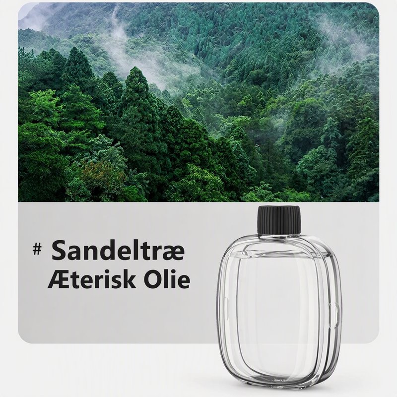 couleur Æterisk olie af sandeltræ — AromaPuff™ Automatisk Duftspreder – Genopladelig, til Væg eller Bord