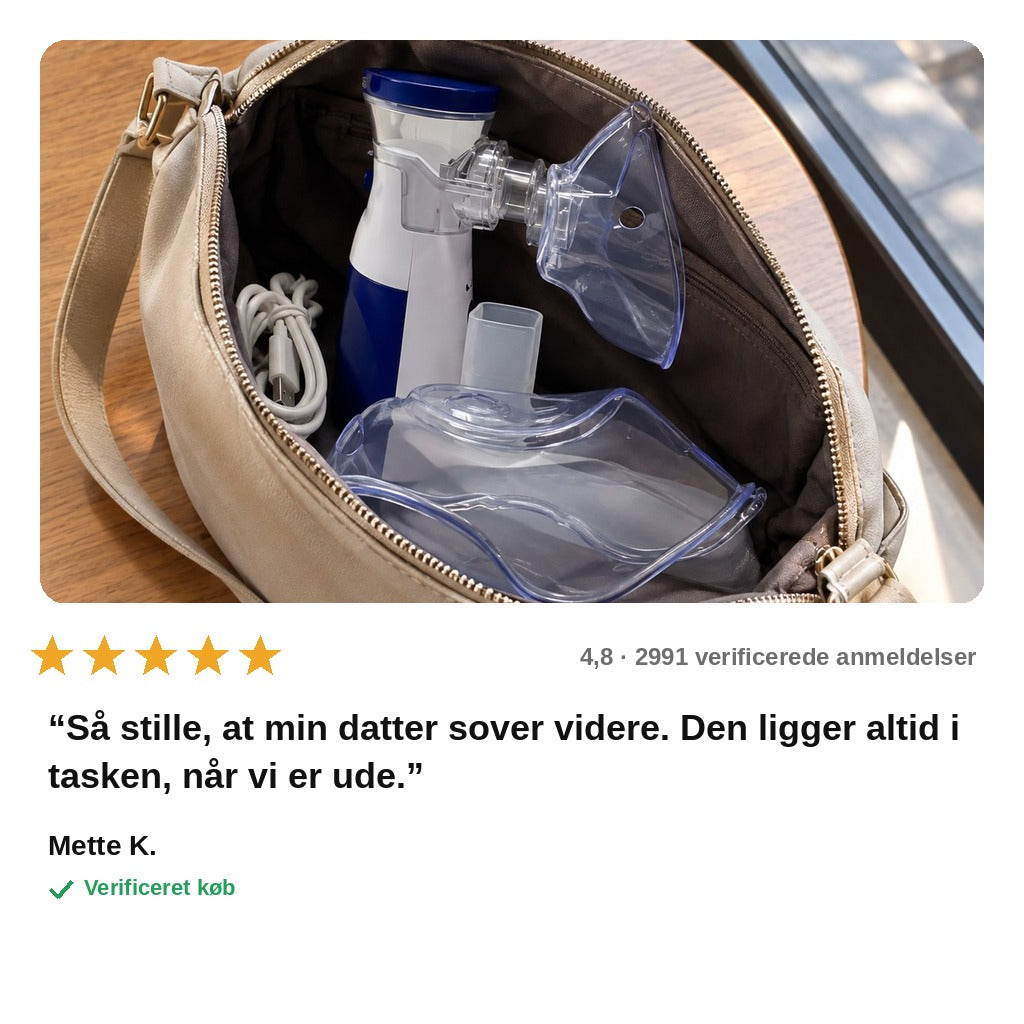 avis — Bærbar Lydsvag Nebulisator – Trådløs med USB-C