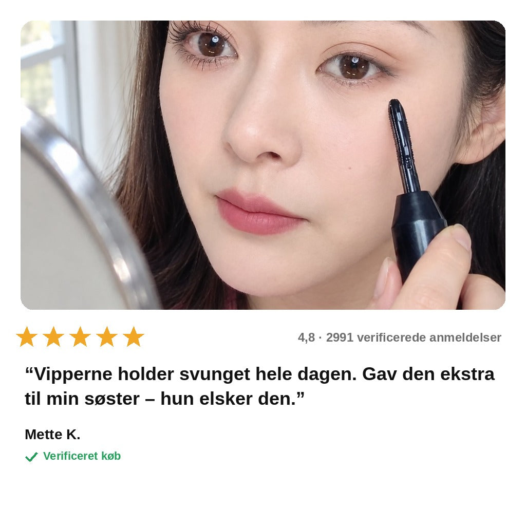 avis — Opvarmet vippebukker – naturligt svungne vipper hele dagen
