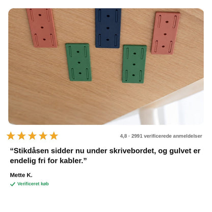avis — StikFix™ – Selvklæbende stikdåseholder, montering uden boring