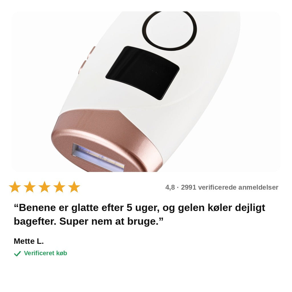avis — IPL Hårfjerner – langvarig hårreduktion derhjemme