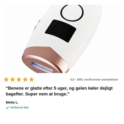 avis — IPL Hårfjerner – langvarig hårreduktion derhjemme