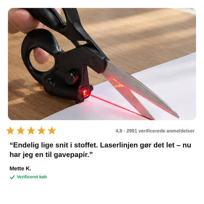 avis — Laserstyret saks – præcise, lige snit i stof, papir og pap | Køb 1 – få 1 GRATIS