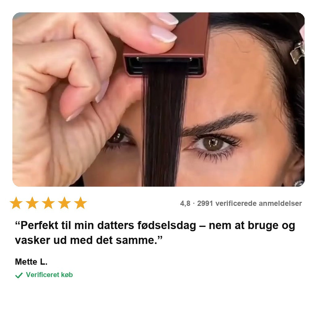 avis — ChalkGlam™ – Hårkridt Applikatorsæt i 12 Farver