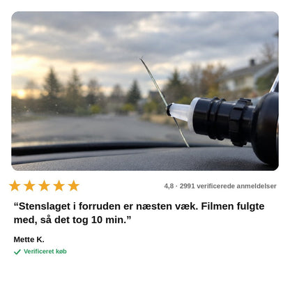 avis — Reparationsmiddel til glasrevner og stenslag – 10 ml