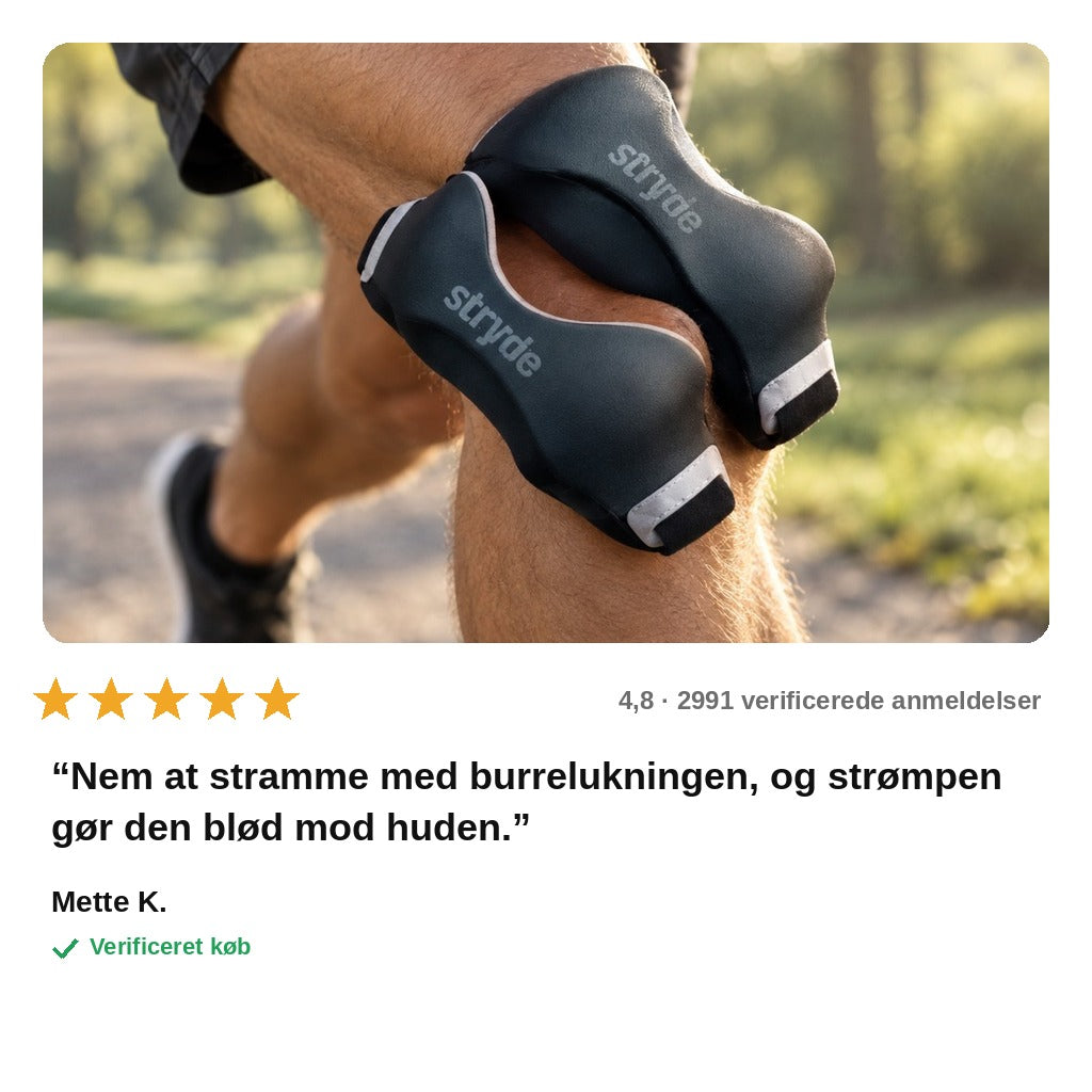 avis — Patellarem i silikone – 1 par (2 remme)
