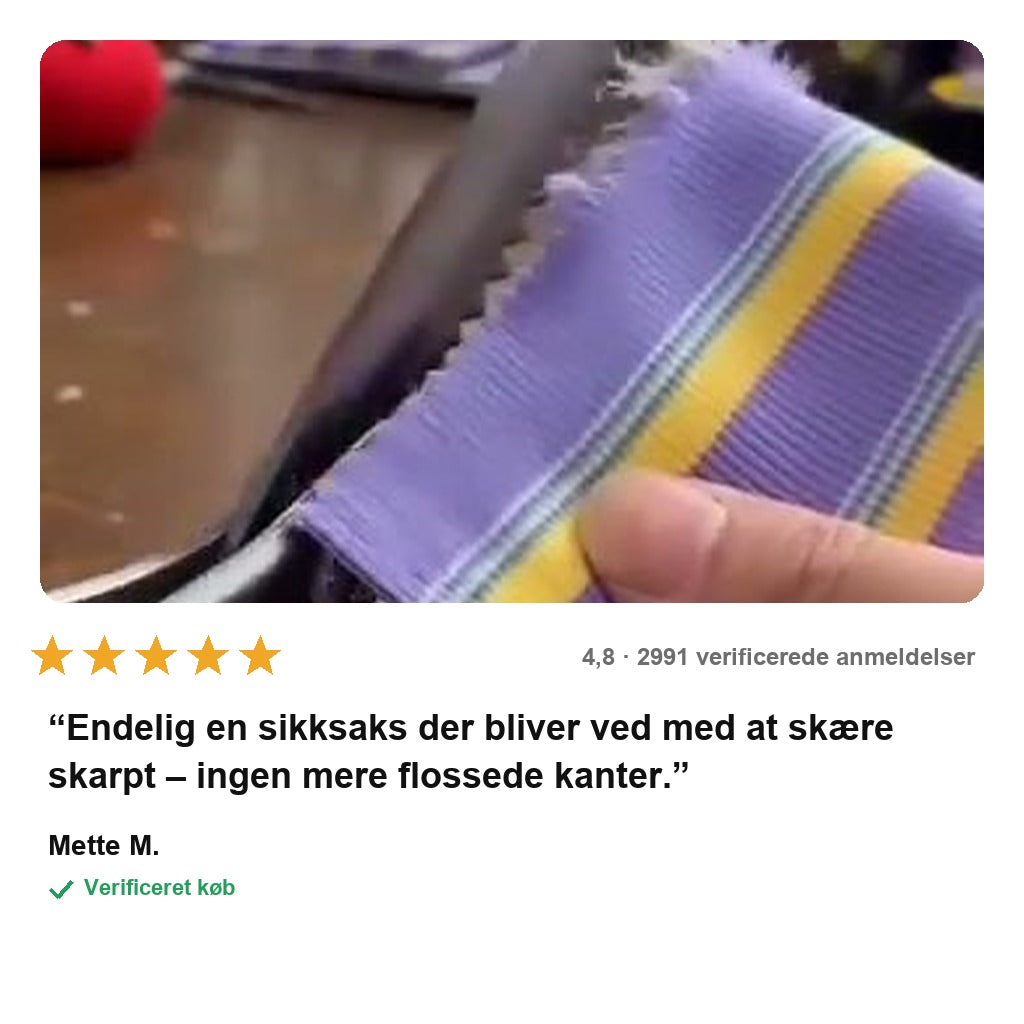 avis — ZigSax™ – Sikksaks der holder skarpheden syning efter syning