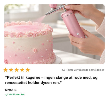 avis — Trådløst Airbrush-sæt – Genopladeligt, med 0,4 mm dyse og farvekop på 5 ml / 20 ml