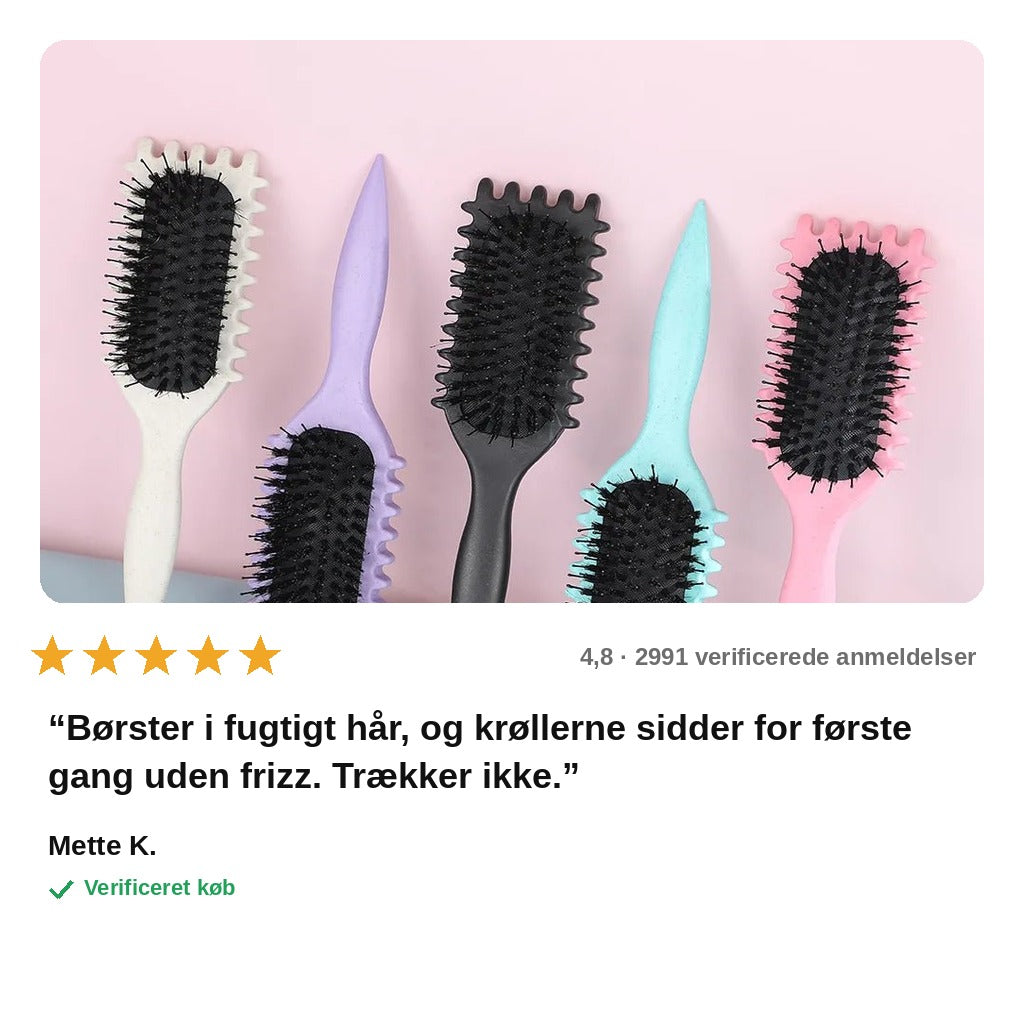 avis — Krøllebørste til definerede krøller – anti-frizz stylingbørste