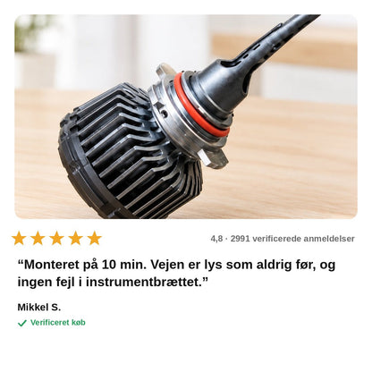 avis — NordLys™ LED-forlygtepærer – op til 300 % mere lys, plug & play (2 stk.)