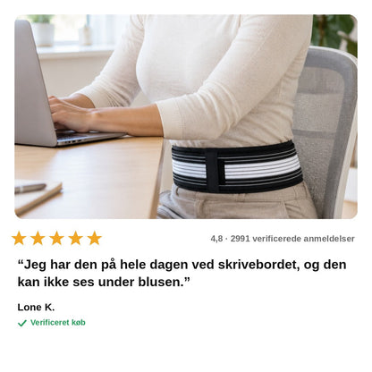 avis — LændeFlex™ – Støttebælte til lænd og bækken med justerbar kompression
