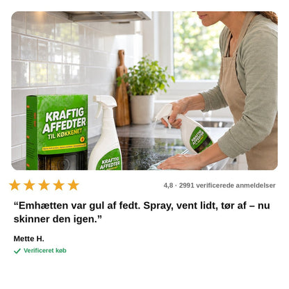 avis — Kraftig affedtningsspray til køkkenet – 500 ml med ferskenduft