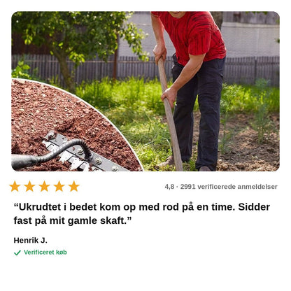avis — Ukrudtsrive i hærdet kulstofstål – 5, 6, 7 eller 8 tænder
