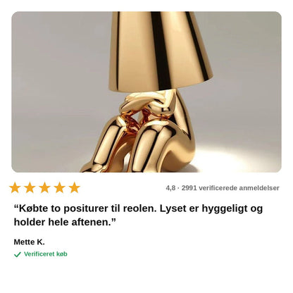 avis — Guldfigur Bordlampe – Trådløs LED-skulptur med touch-betjening