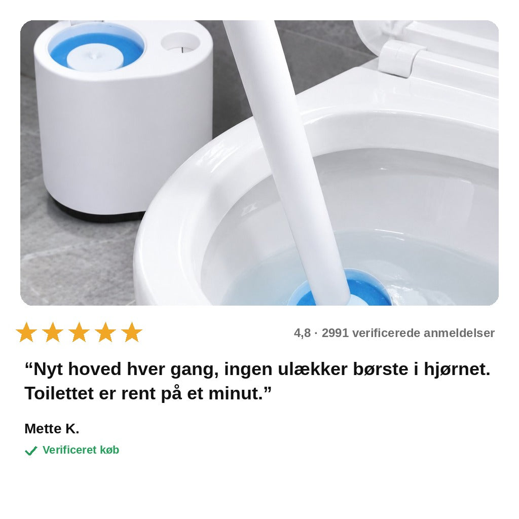 avis — Hygiejnisk toiletbørste med engangshoveder