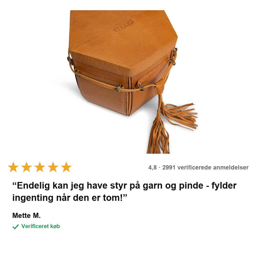 avis — StrikkeKuffert™ XL – Bærbar Opbevaringsboks Til Strikketøj