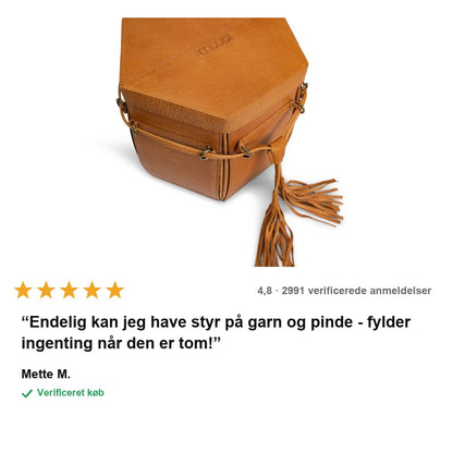 avis — StrikkeKuffert™ XL – Bærbar Opbevaringsboks Til Strikketøj
