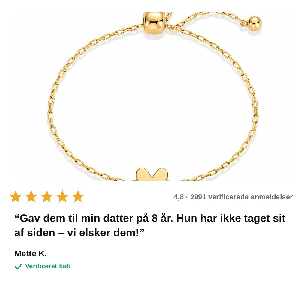 avis — Hjertebånd™ – Mor & Datter Armbånd (2 stk.)