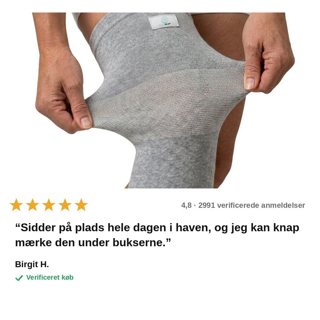 avis — Bambus Knæbandage – blød kompression til ømme knæ