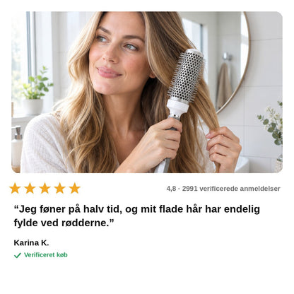 avis — Rund Hårbørste med Ventilation – Volumen og Hurtig Føntørring
