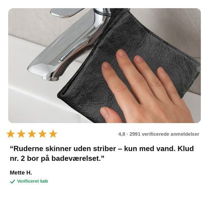 avis — Magisk rengøringsklud i mikrofiber – ekstra tyk & stribefri