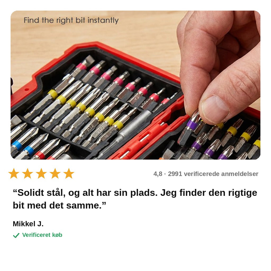 avis — Skruetrækkerbits sæt 83 dele