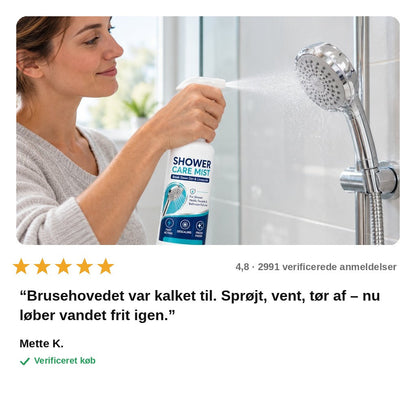 avis — KalkFri™ Kalkfjerner-spray til bruser – fjerner kalk uden skuring