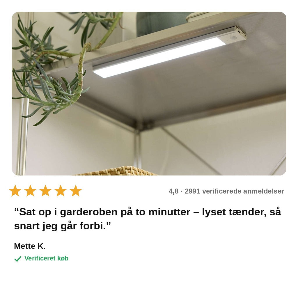 avis — LED lysbar med bevægelsessensor