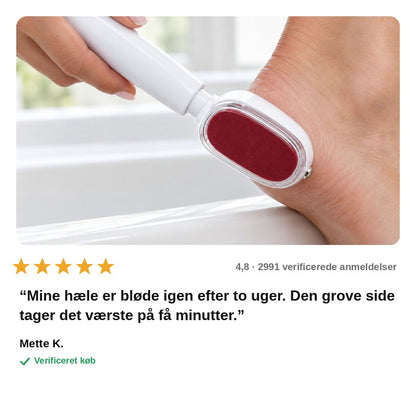avis — SilkHæl™ Dobbeltsidet Fodfil – Grov og Fin Side til Hård Hud