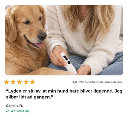 avis — Elektrisk kloslibber til hund og kat med LED-display