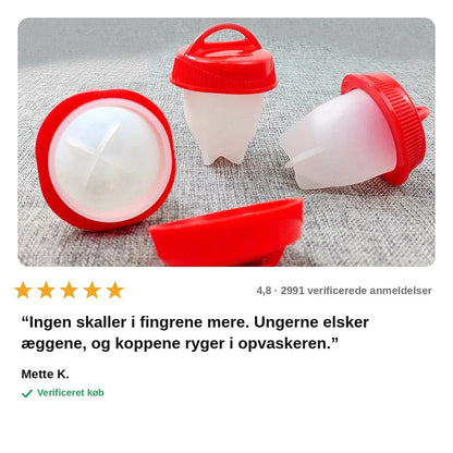 avis — Silikone æggekoger med låg – 3+3 GRATIS