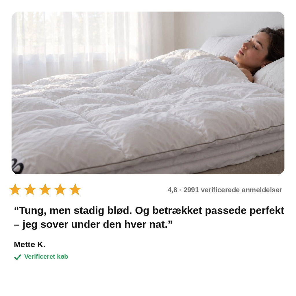 avis — RoKram™ Hybrid Tyngdedyne – blød som en dyne, tung som et kram