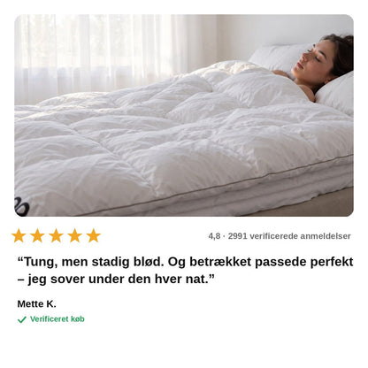 avis — RoKram™ Hybrid Tyngdedyne – blød som en dyne, tung som et kram
