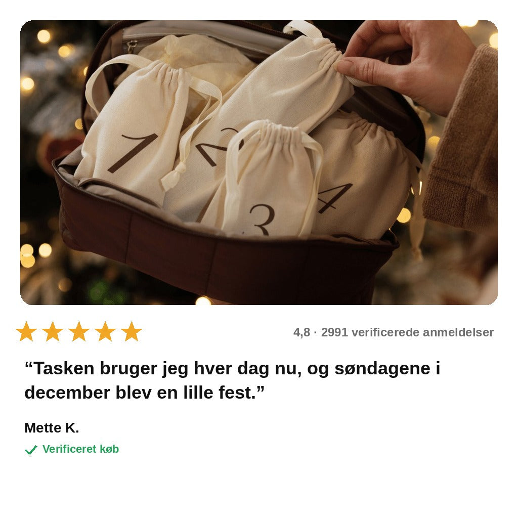 avis — Adventskalender Toilettaske – Plejegaver til hver søndag i advent