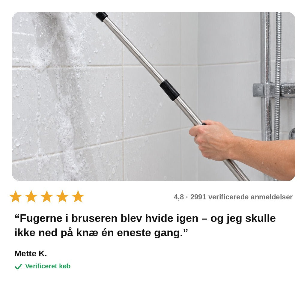 avis — SpinRen™ – Trådløs elektrisk skrubbebørste med teleskopskaft