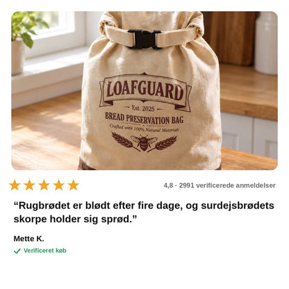 avis — Bivoks Brødpose i Bomuld – Holder Brødet Friskt og Skorpen Sprød