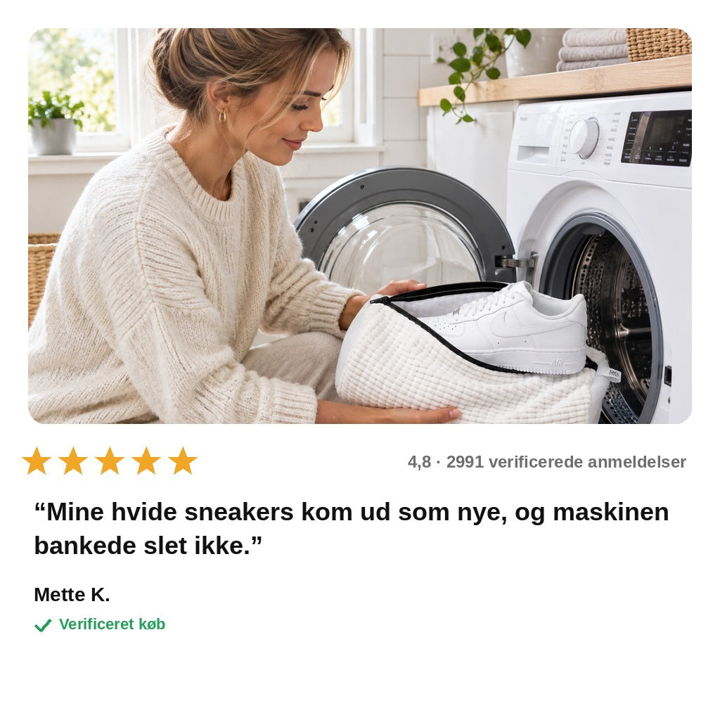 avis — SkoRen™ Vaskepose til sko – rene sko på 30 minutter i vaskemaskinen
