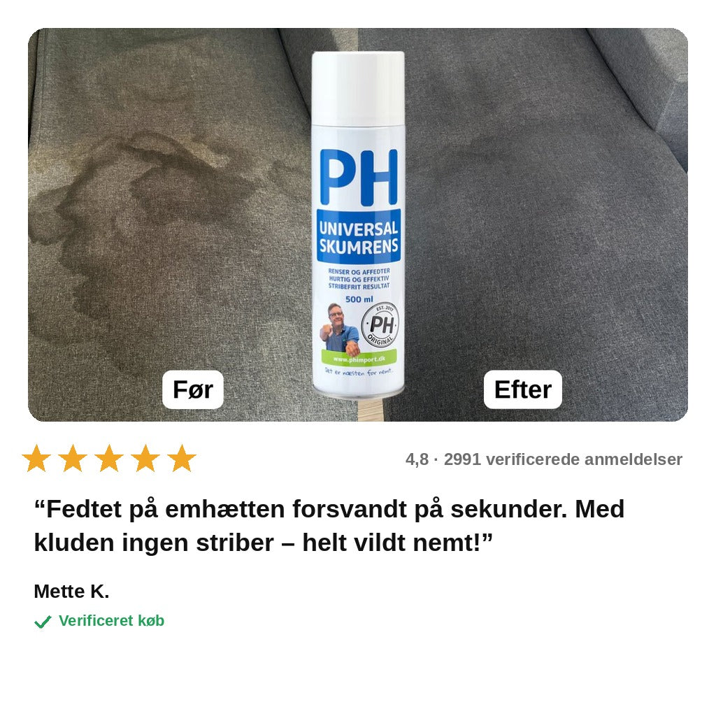avis — Universal Skumrens 500 ml – stribefri rengøring af køkken, bad, glas og bil