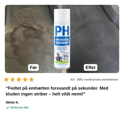 avis — Universal Skumrens 500 ml – stribefri rengøring af køkken, bad, glas og bil
