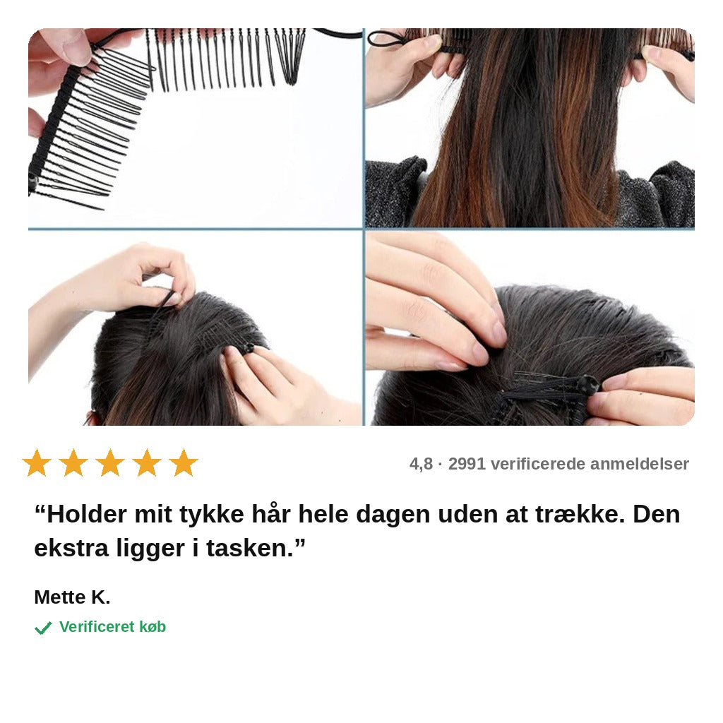 avis — LoopKam™ Strækbar Retro Hårkam – Køb 1, få 1 GRATIS