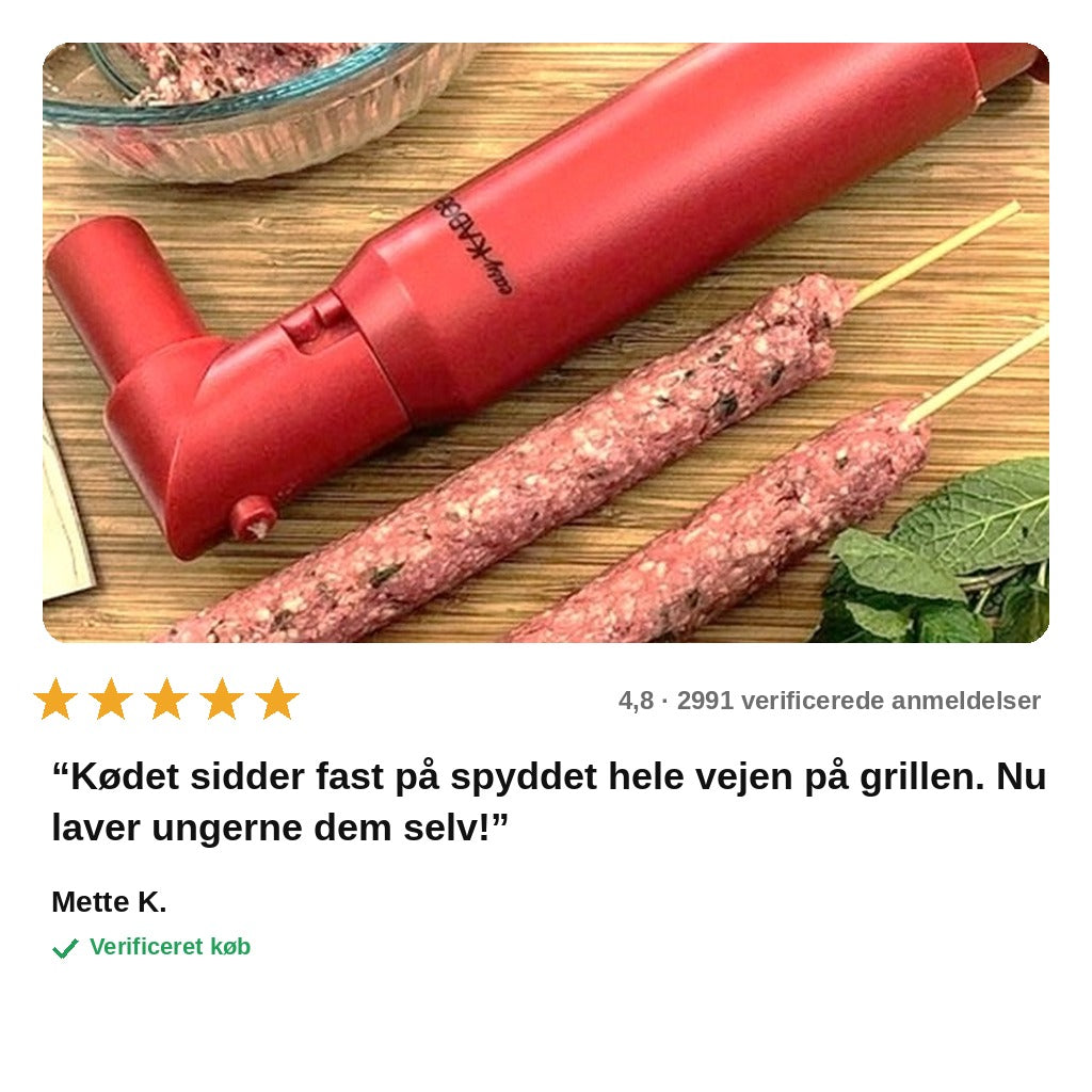 avis — Kebabspyd-presse – lav perfekte spyd på sekunder