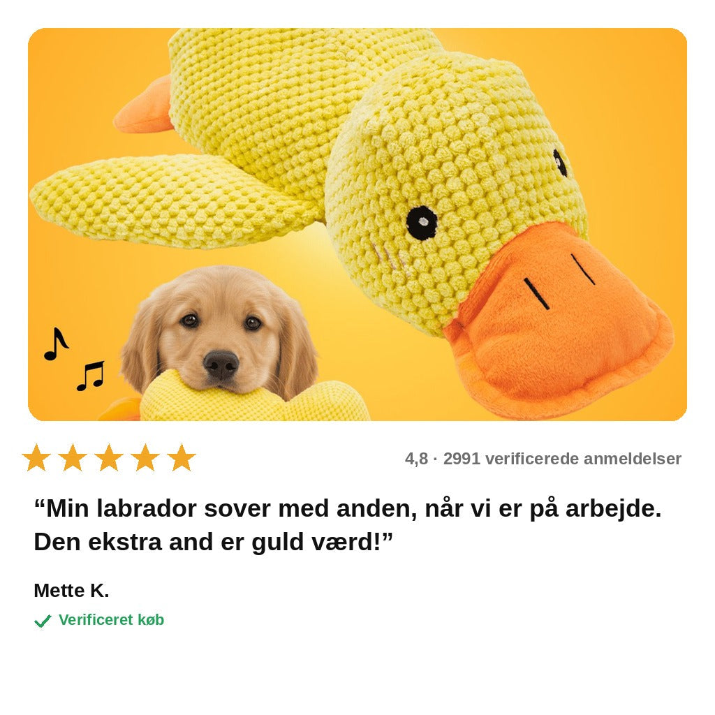 avis — KvakVen™ – Anti-stress krammeand til hunde