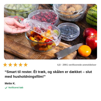 avis — Elastiske Madovertræk – Engangsdække til Skåle og Tallerkener (14-36 cm)