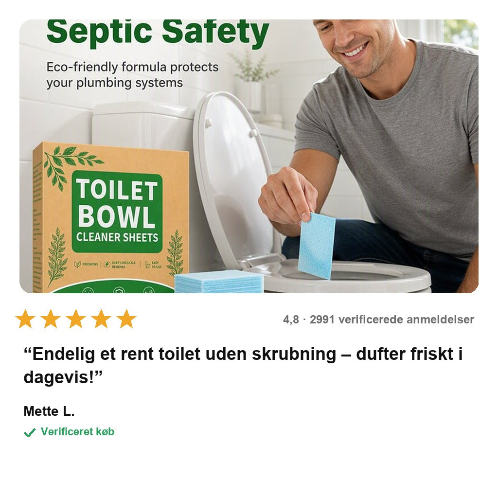 avis — SkurFri™ Opløselige Toiletrens-Tabletter