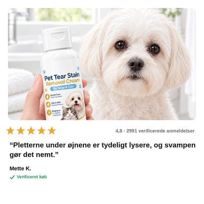 avis — KlarBlik™ Creme mod tårepletter til hunde og katte – 50 ml