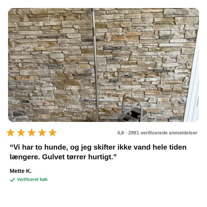 avis — Gulvmoppe med spand – rent og beskidt vand holdes adskilt